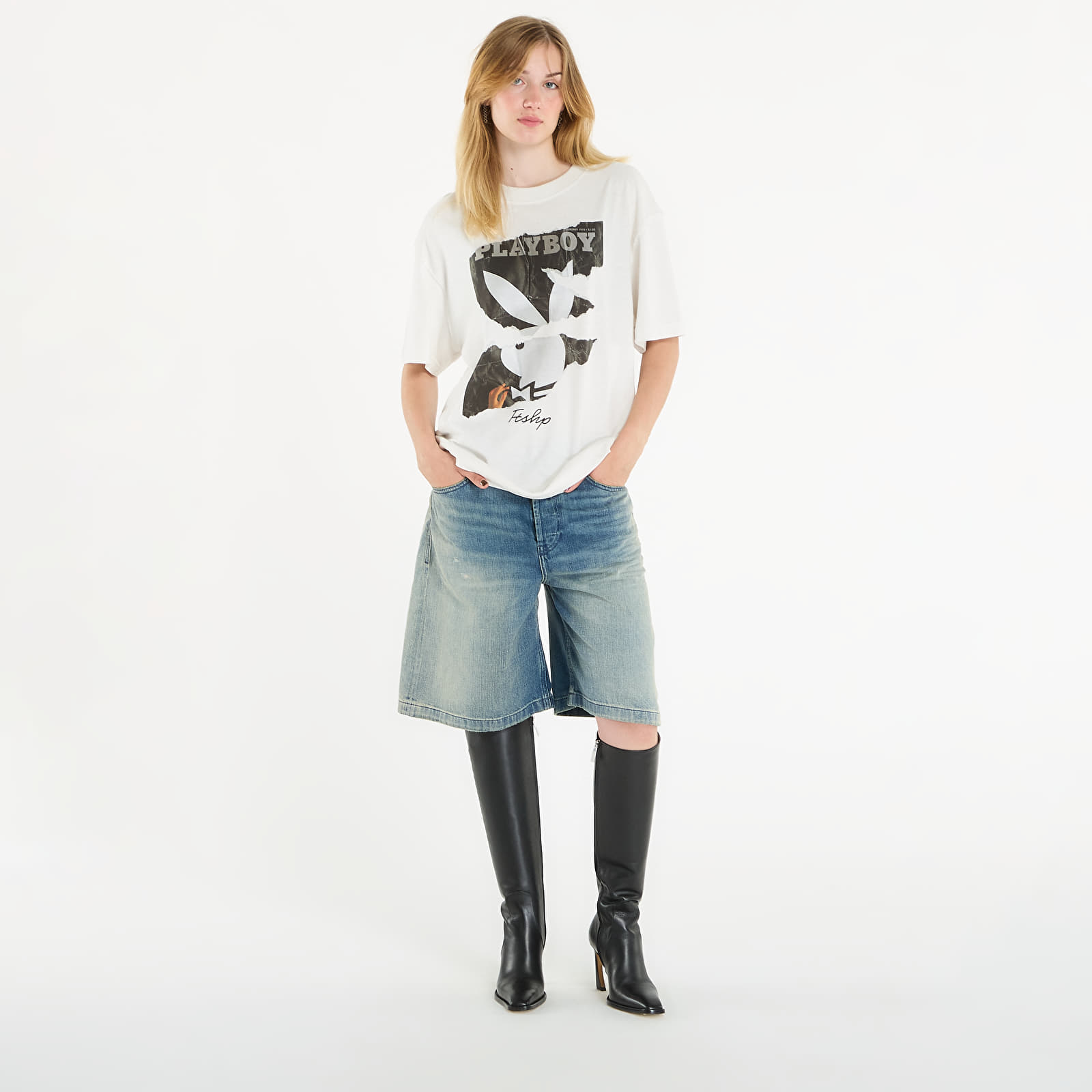 T-paidat Playboy x FTSHP Cover Tee 1974/1 UNISEX Off-White