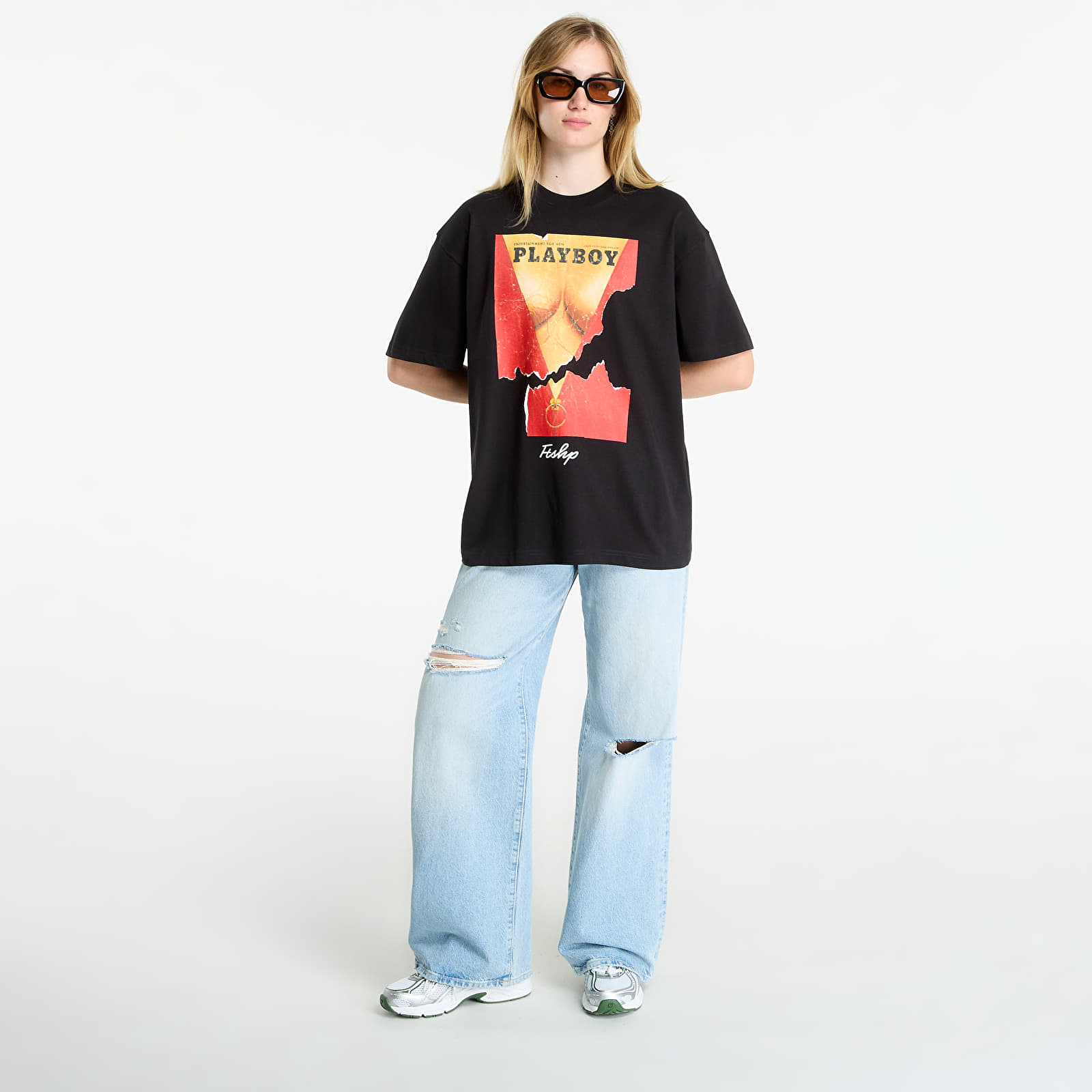 T-paidat Playboy x FTSHP Cover Tee 1973/7 UNISEX Black