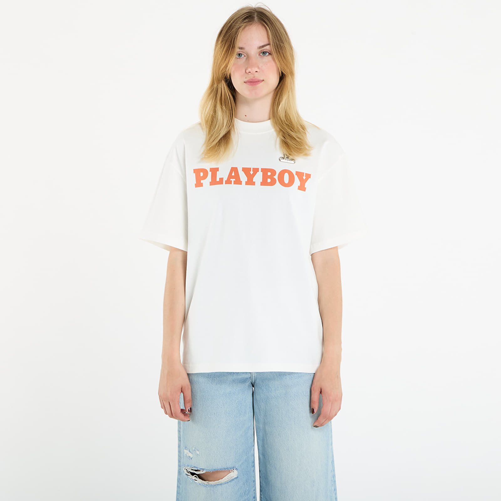 T-paidat Playboy x FTSHP Babe T-Shirt UNISEX Off-White