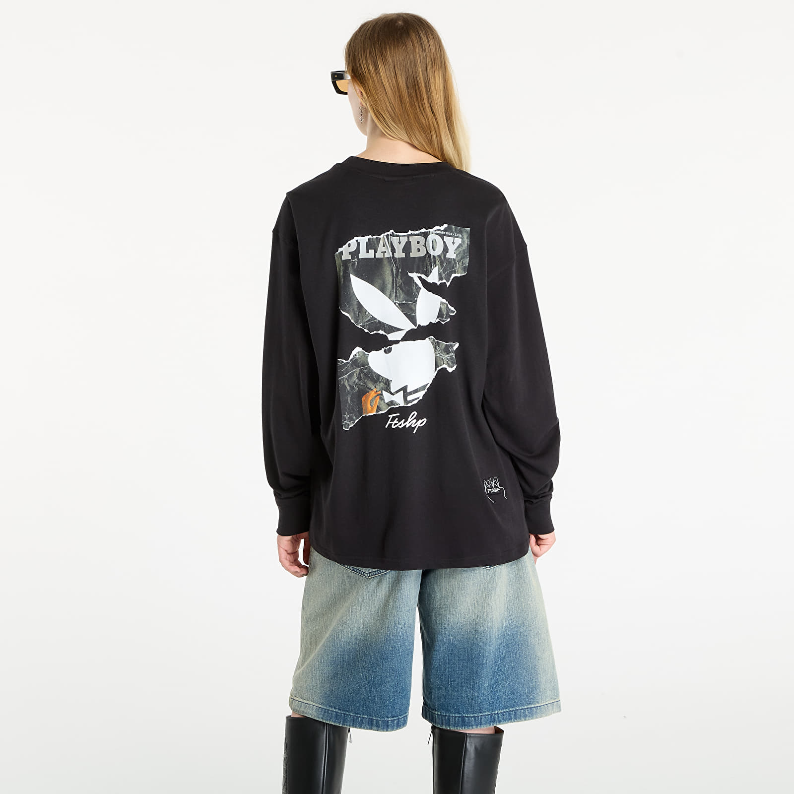 T-paidat Playboy x FTSHP Cover Longsleeve Tee UNISEX Black