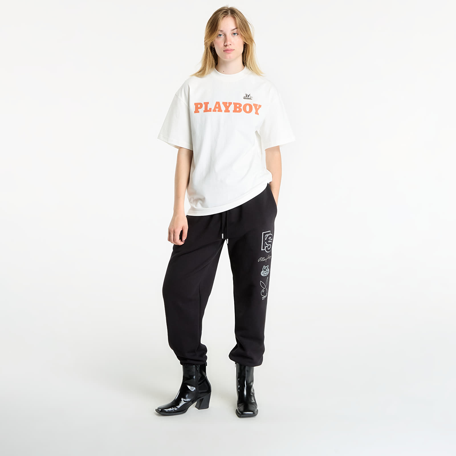 Trenirka hlače  Playboy x FTSHP Varsity Sweatpants UNISEX Black