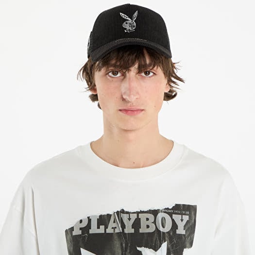 Cap FTSHP x Playboy Corduroy Trucker Black