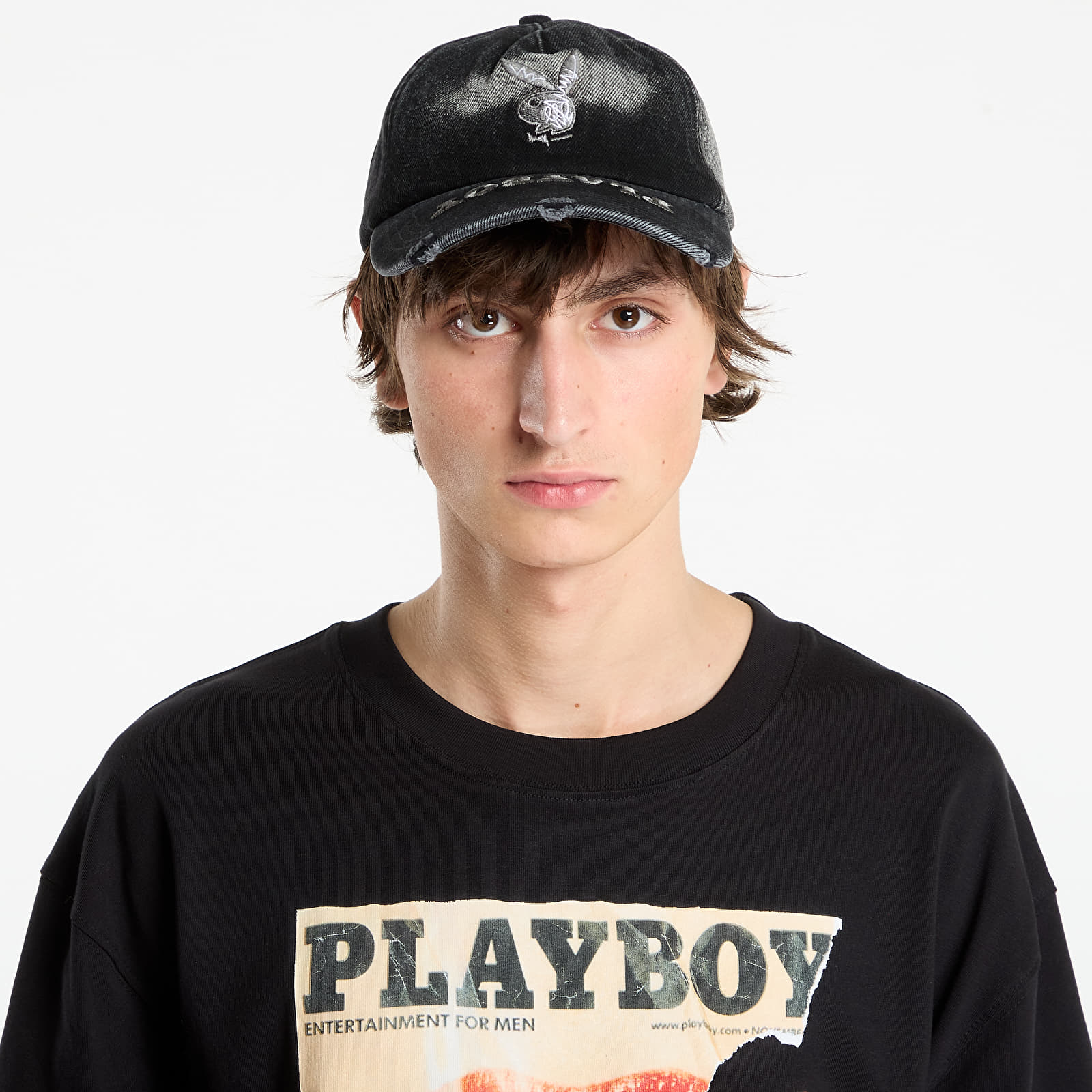 Miesten lippikset PLAYBOY x FTSHP Denim Dadcap Black