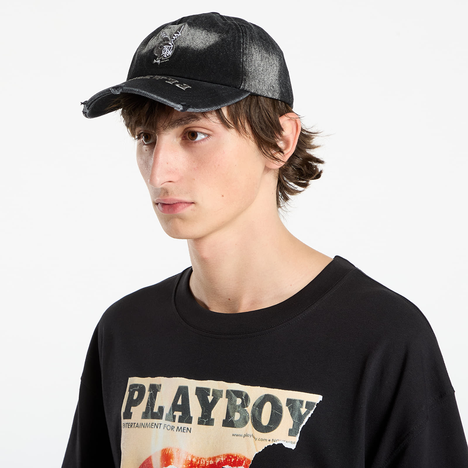 Miesten lippikset PLAYBOY x FTSHP Denim Dadcap Black
