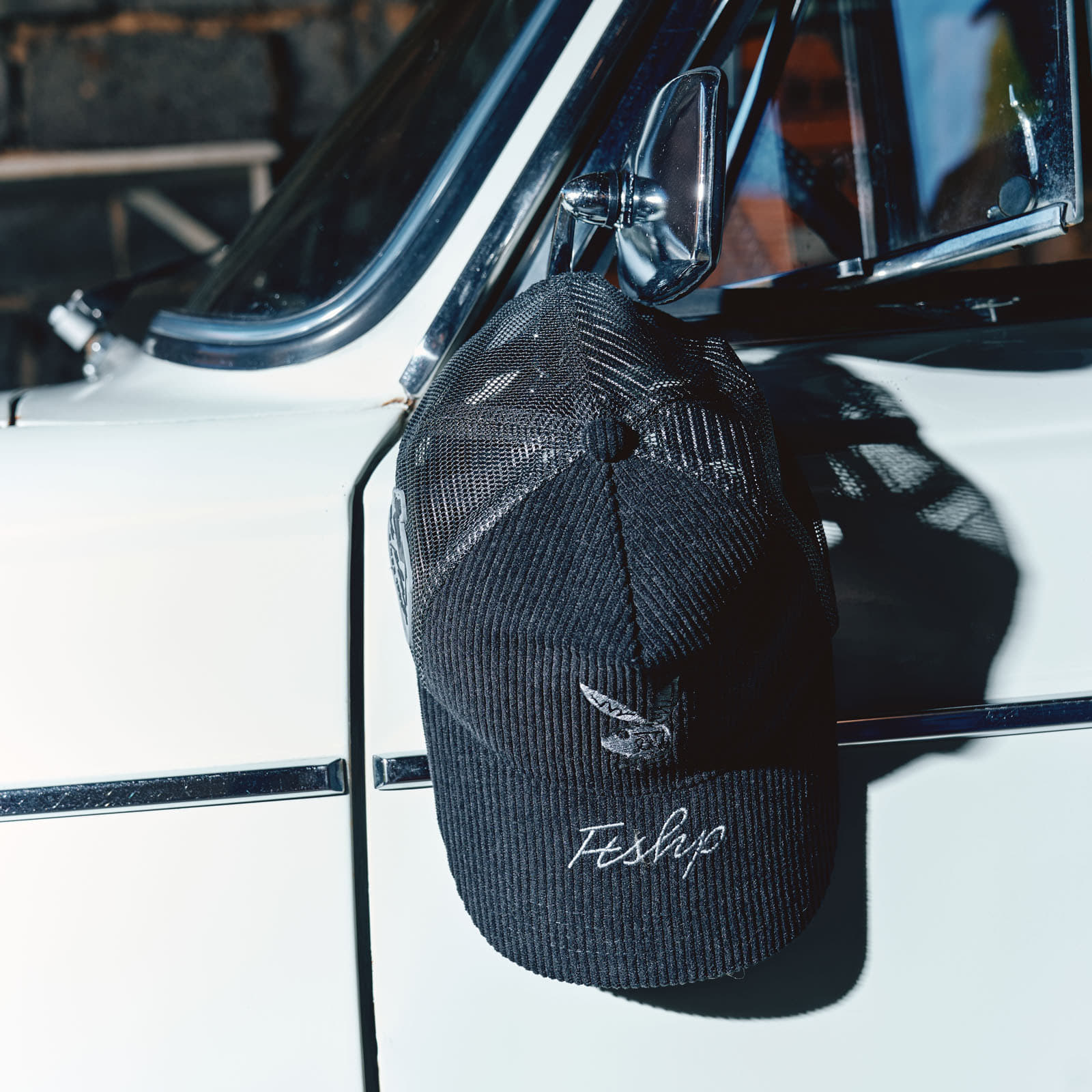 Petten voor heren PLAYBOY x FTSHP Corduroy Trucker Green