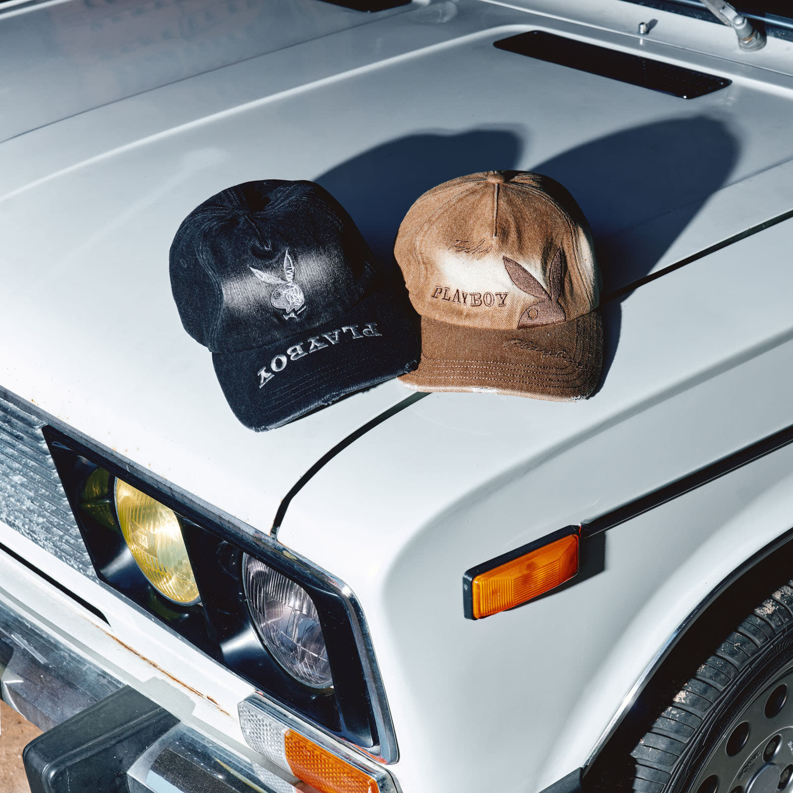 Petten voor heren Playboy x FTSHP Denim Dadcap Orche