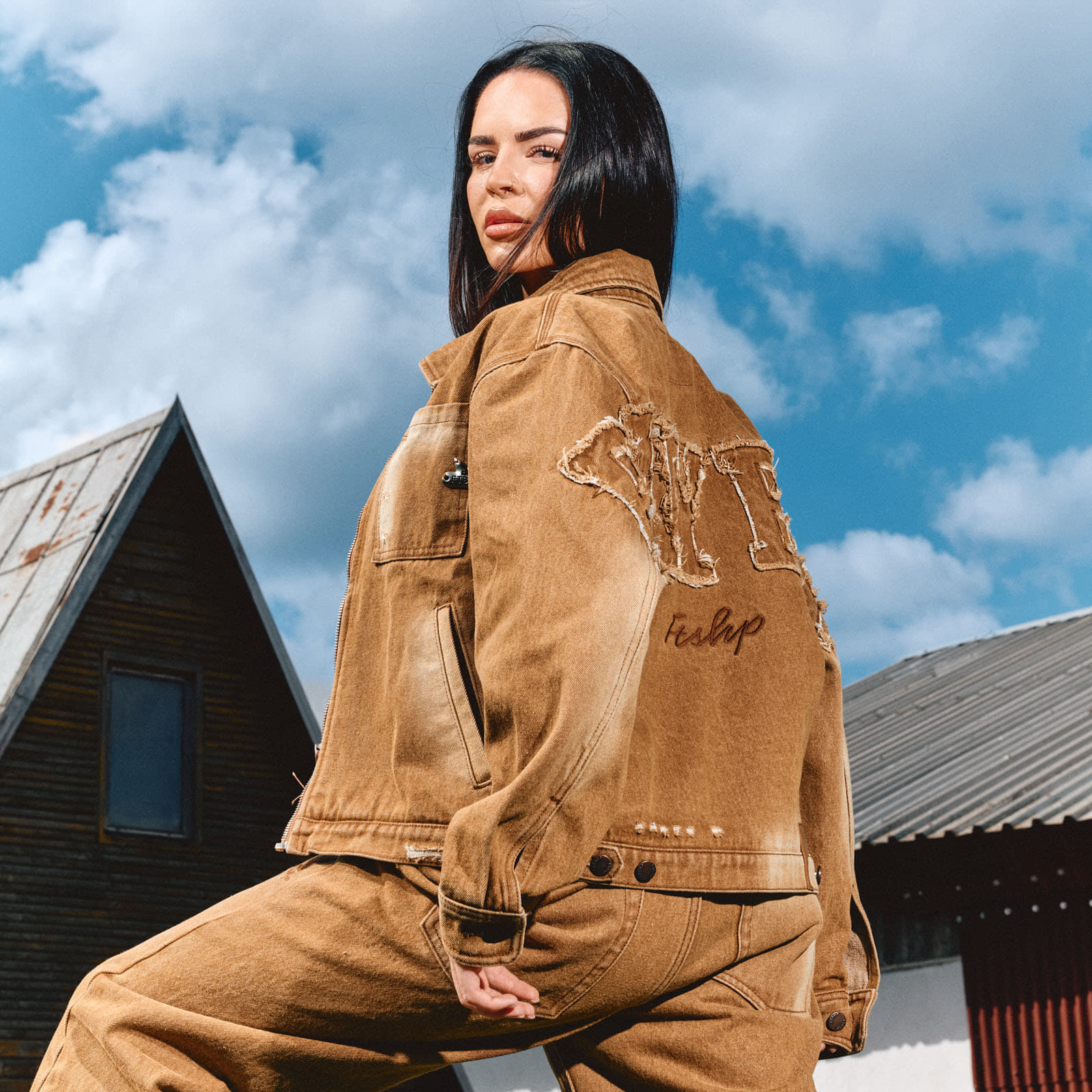 Takit Playboy x FTSHP Denim Jacket UNISEX Orche
