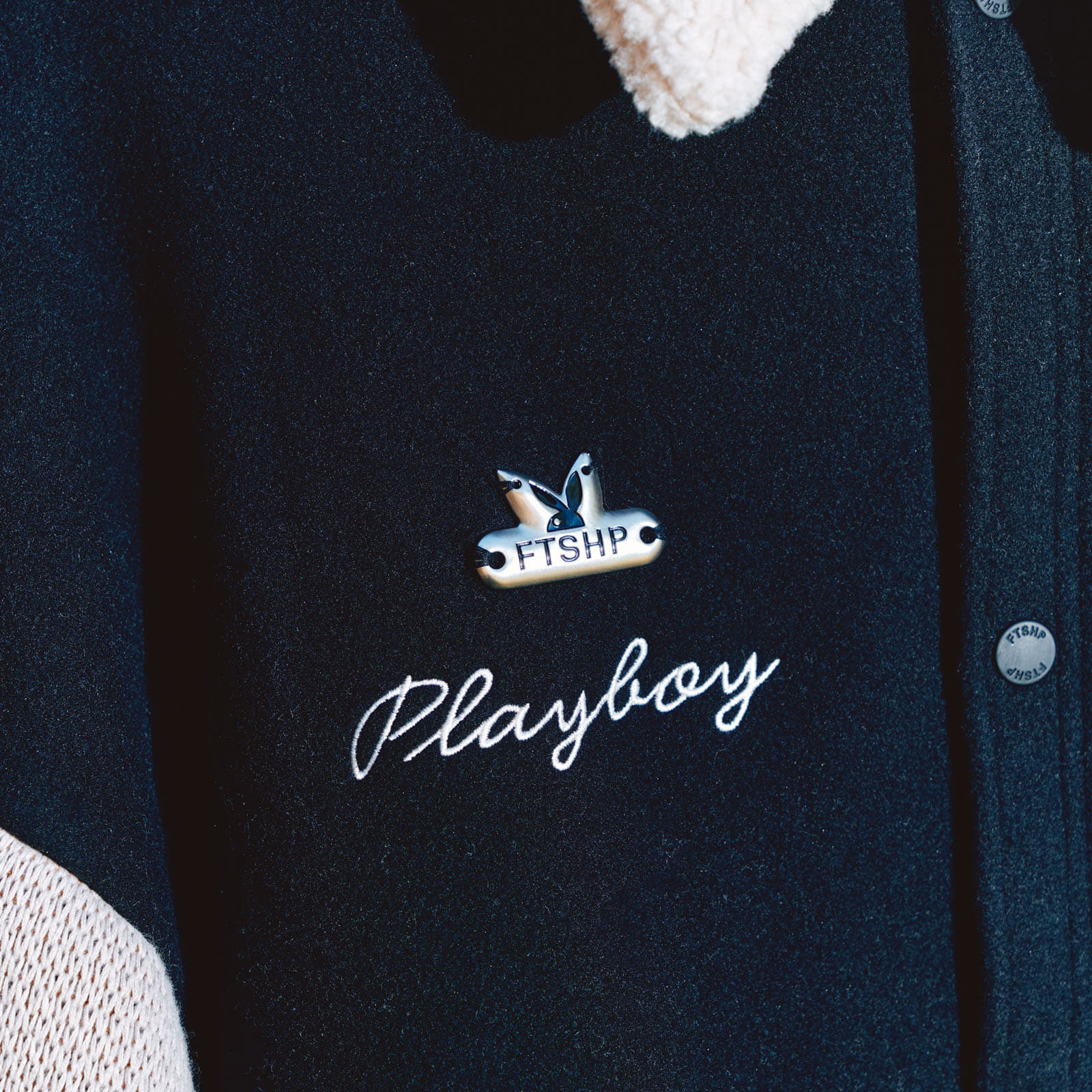 Takit Playboy x FTSHP Varsity Jacket UNISEX Black