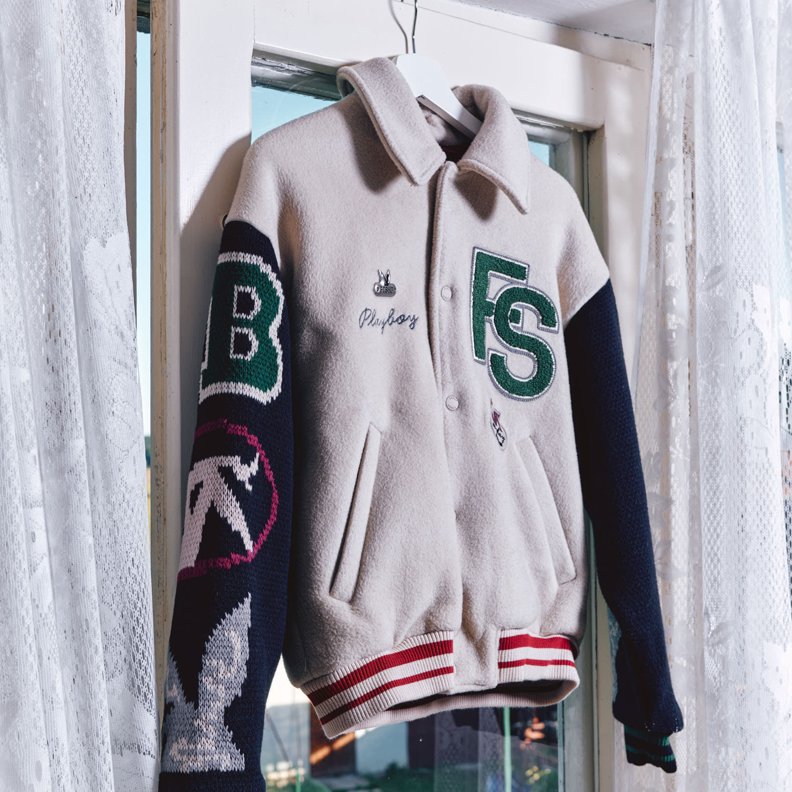 Takit Playboy x FTSHP Varsity Jacket UNISEX Black