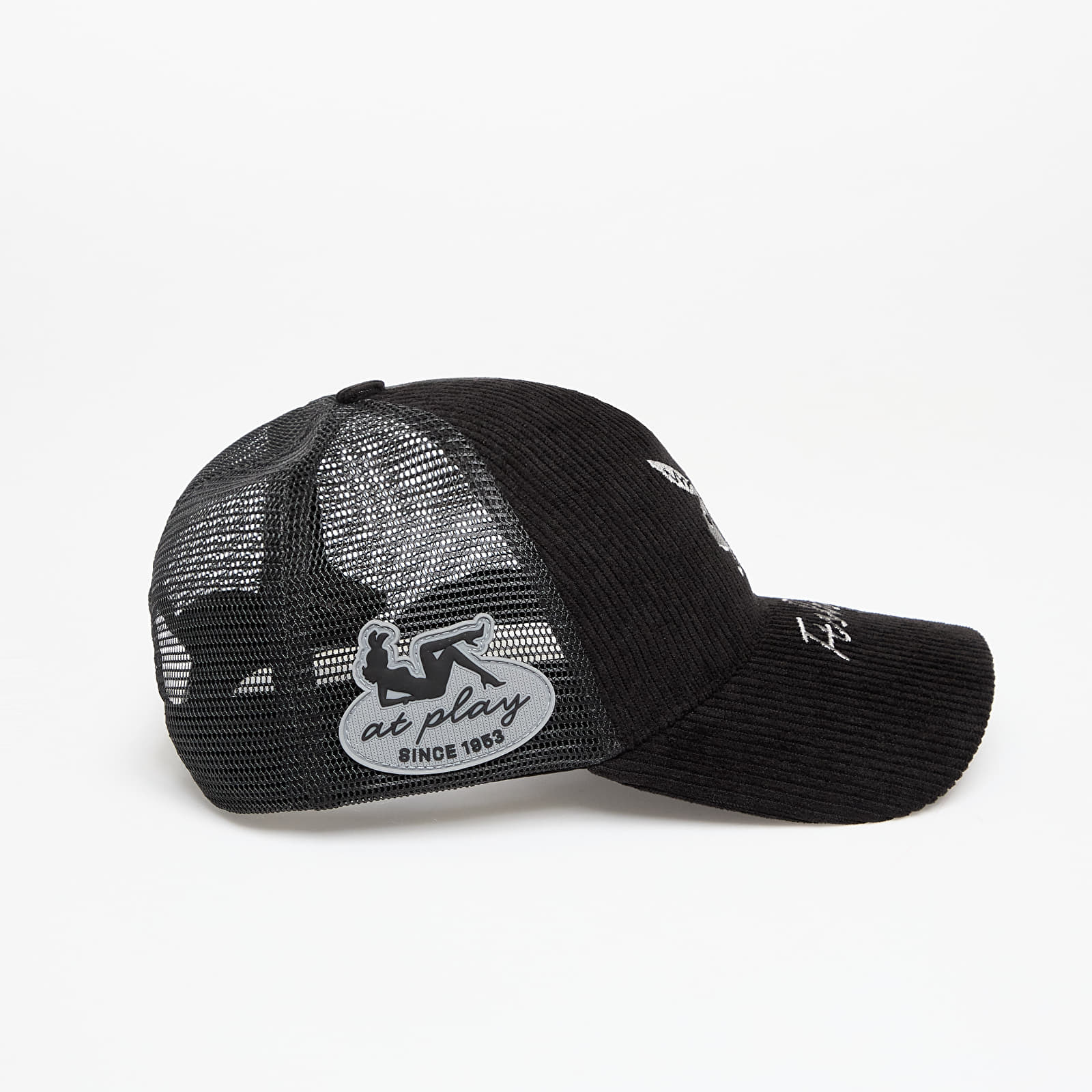 Miesten lippikset PLAYBOY x FTSHP Corduroy Trucker Black