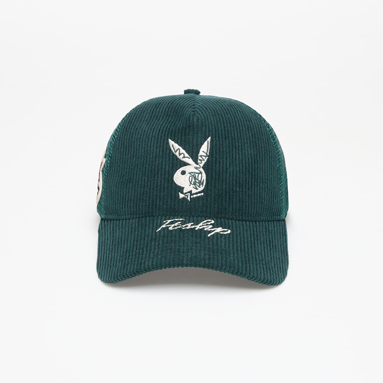 Petten voor heren PLAYBOY x FTSHP Corduroy Trucker Green