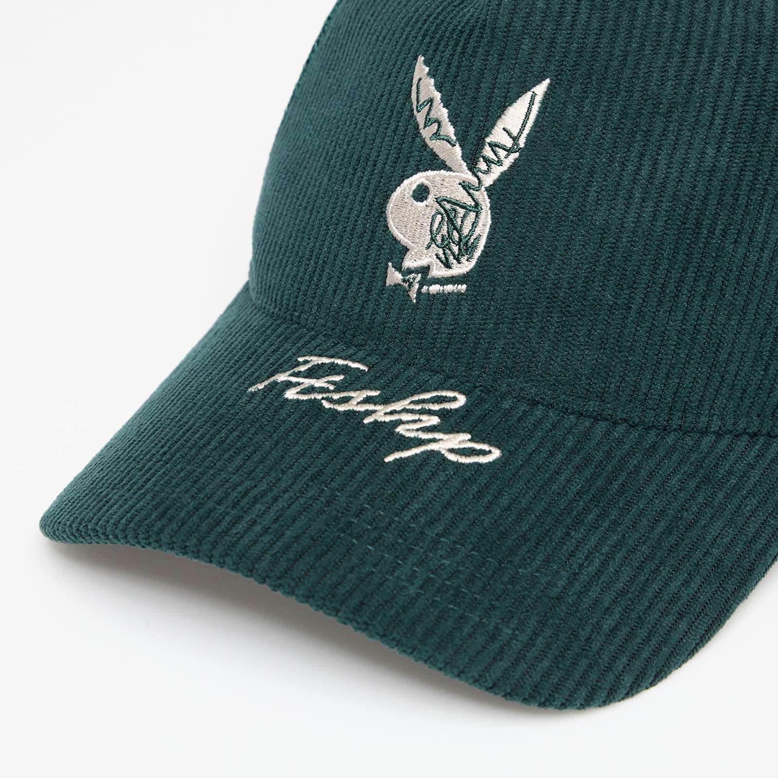 Petten voor heren PLAYBOY x FTSHP Corduroy Trucker Green