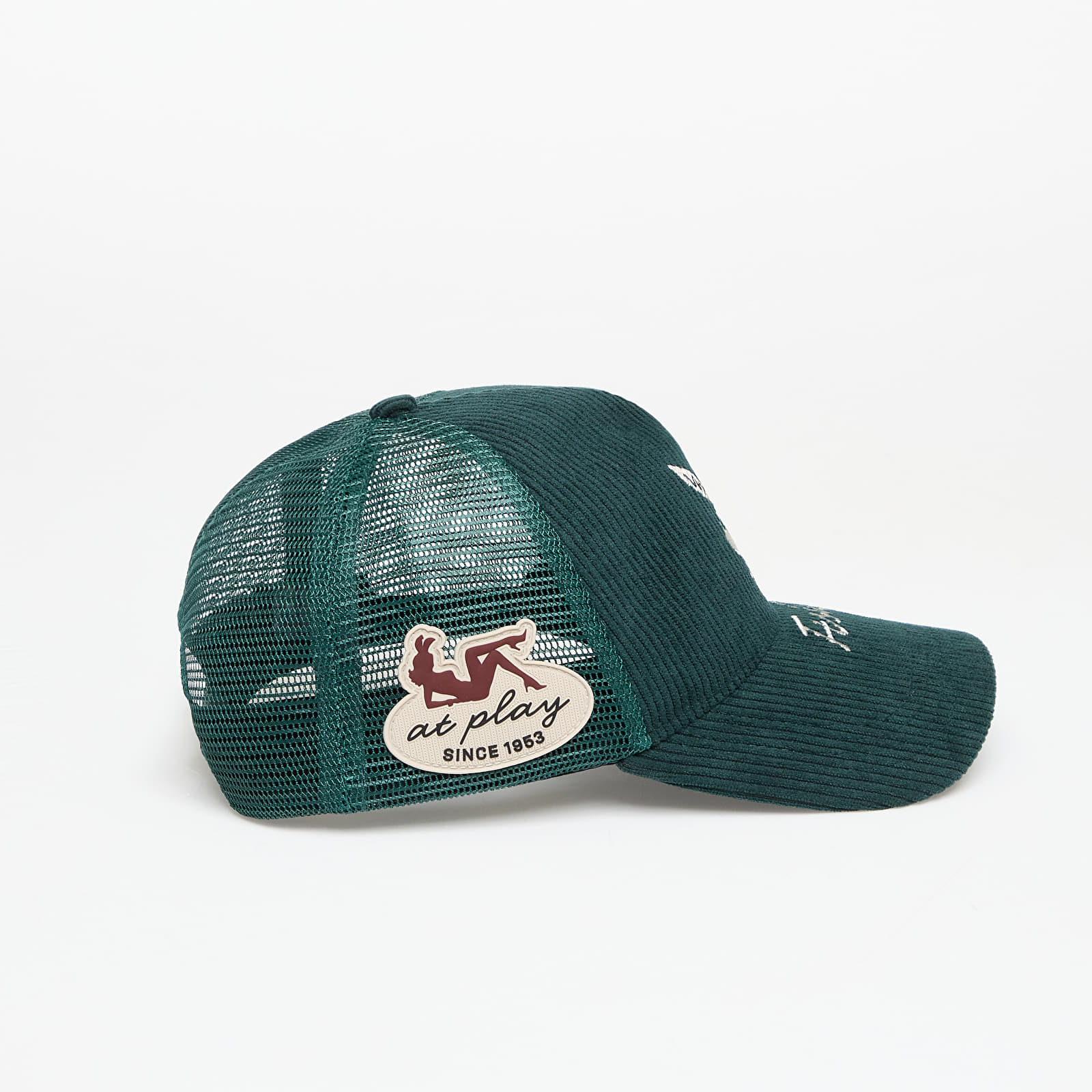 Petten voor heren PLAYBOY x FTSHP Corduroy Trucker Green