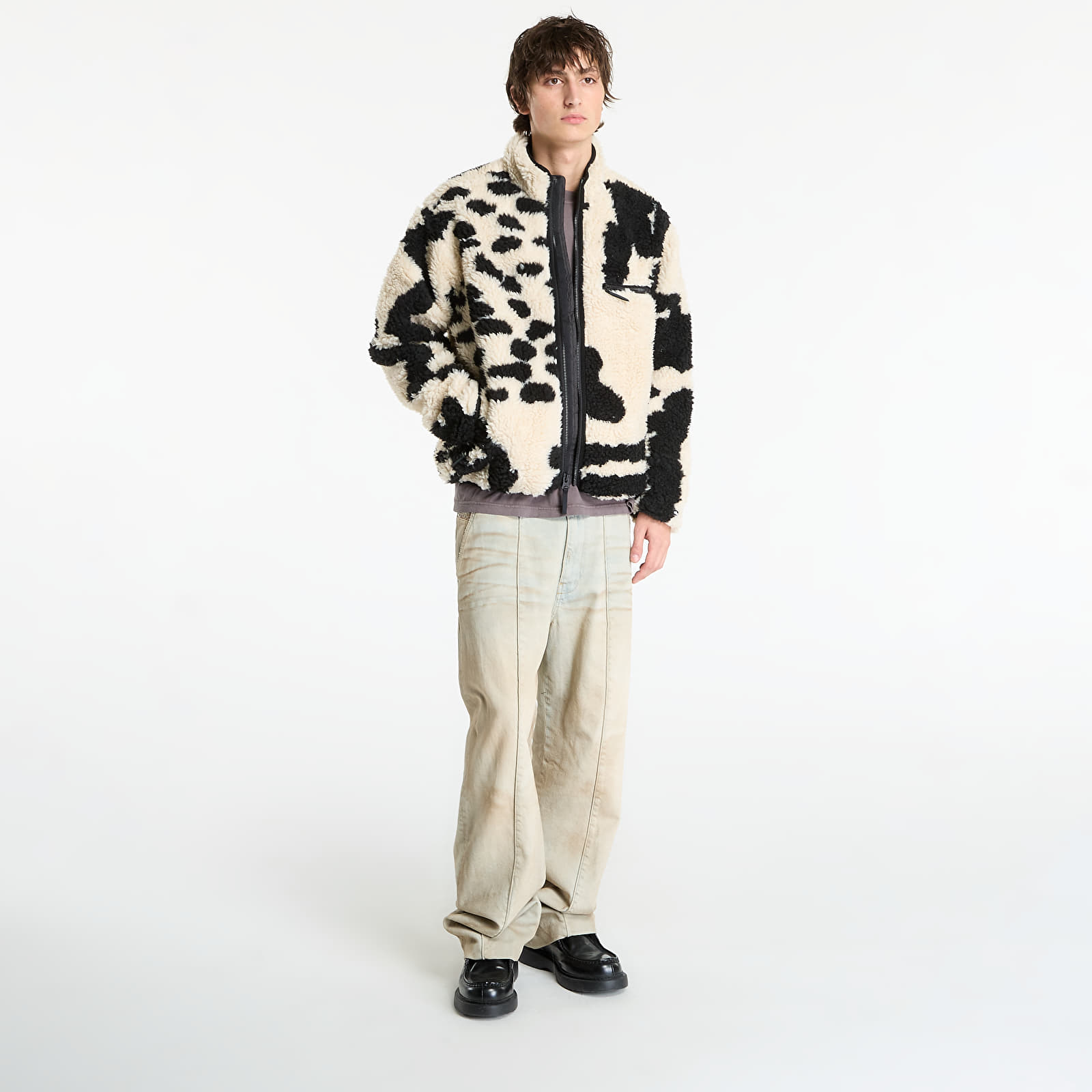 Miesten takit OBEY Shaggy Sherpa Jacket Clay Multi