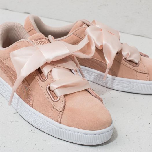 Puma suede heart women's on sale