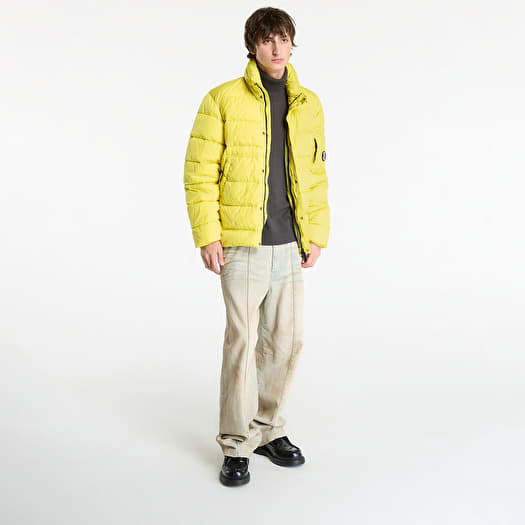 Men's jackets C.P. Company Chrome-R Down Jacket Green Sheen Yellow