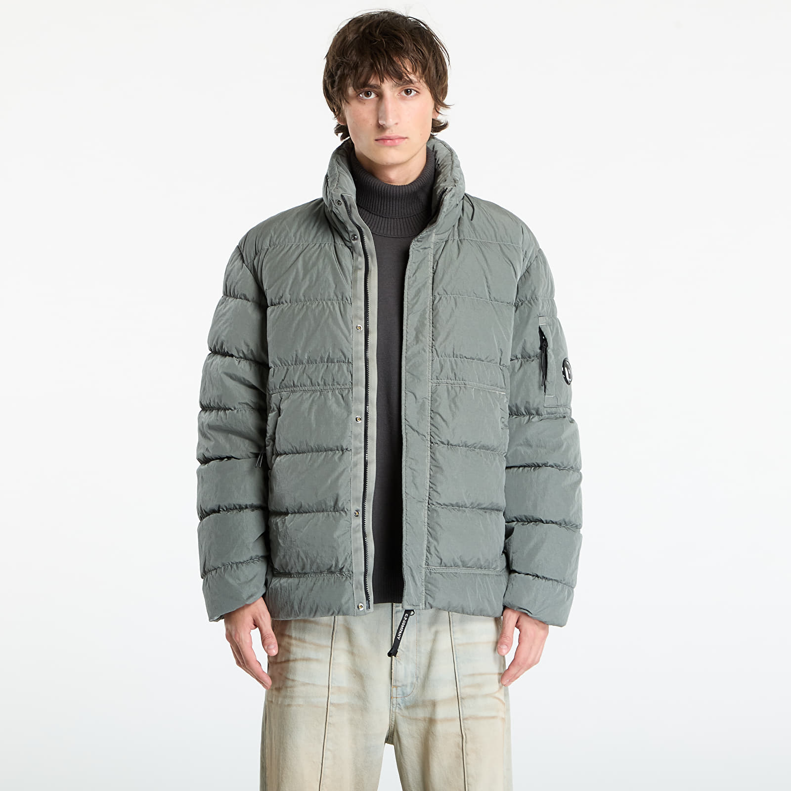 Miesten takit C.P. Company Chrome-R Down Jacket Gunmetal Grey