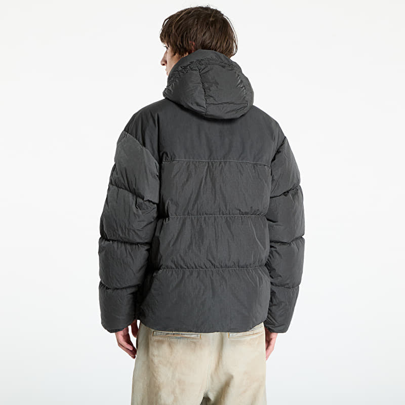 C.P. Company Eco-Chrome R Mixed Hooded Down Jacket Dark Shadow
