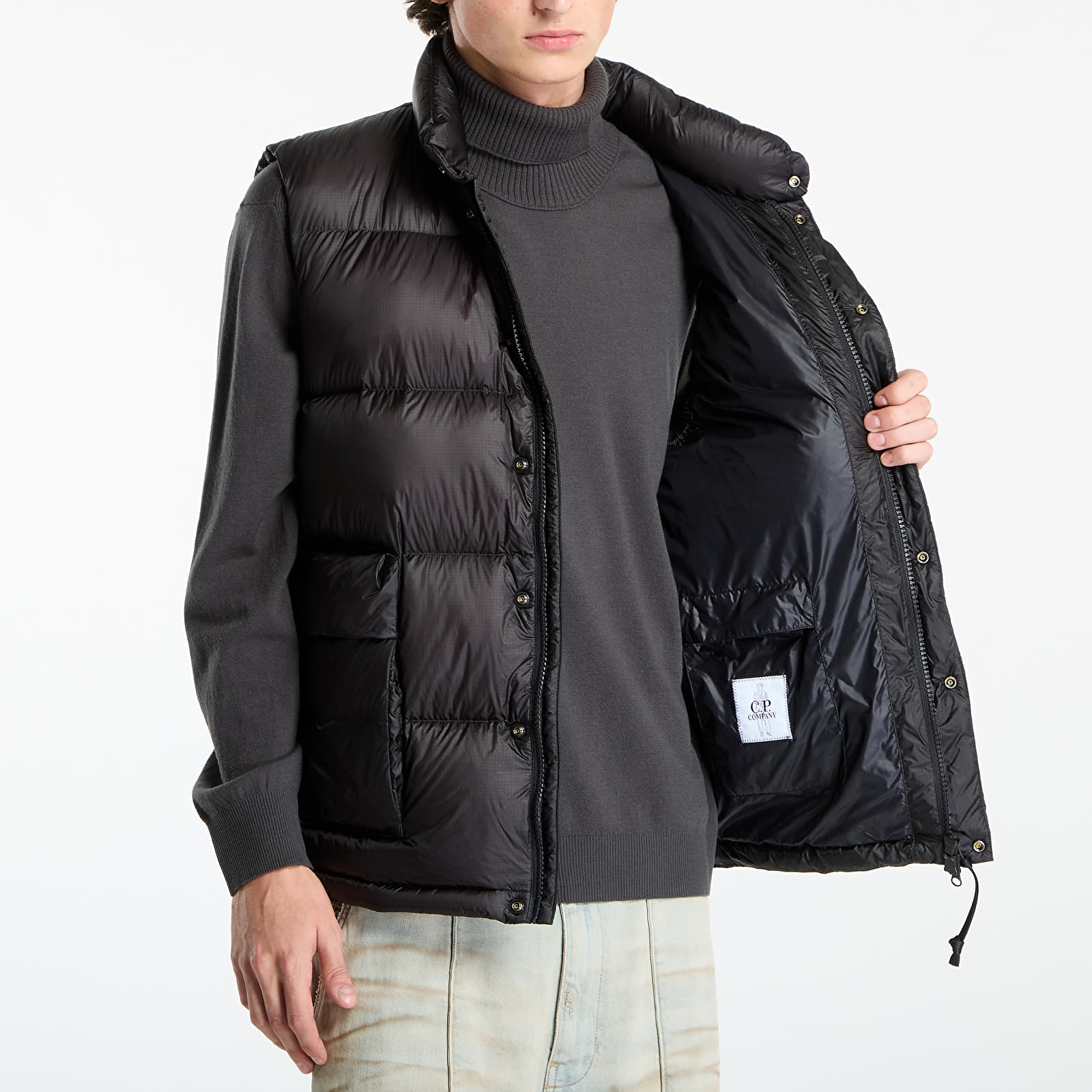Vesten voor heren C.P. Company D.D.  Shell Down Gilet Black