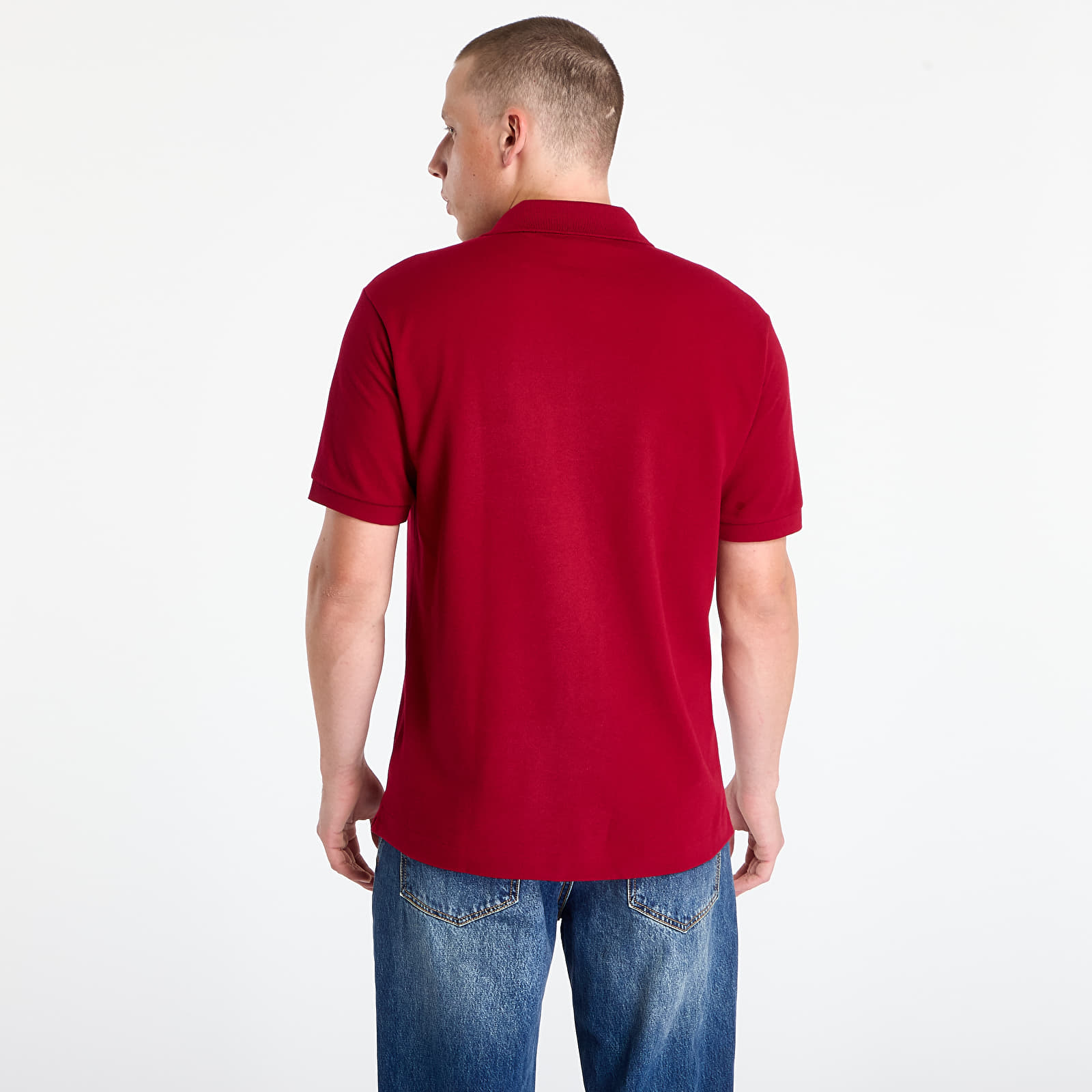 Мъжки тениски LACOSTE Men's S/S Best Polo Bordeaux