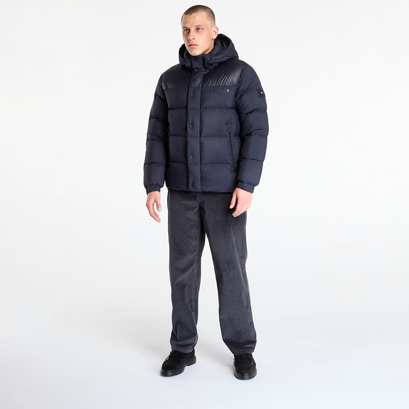 Meeste jakid Tommy Hilfiger Mix Down Hooded Puffer Desert Sky