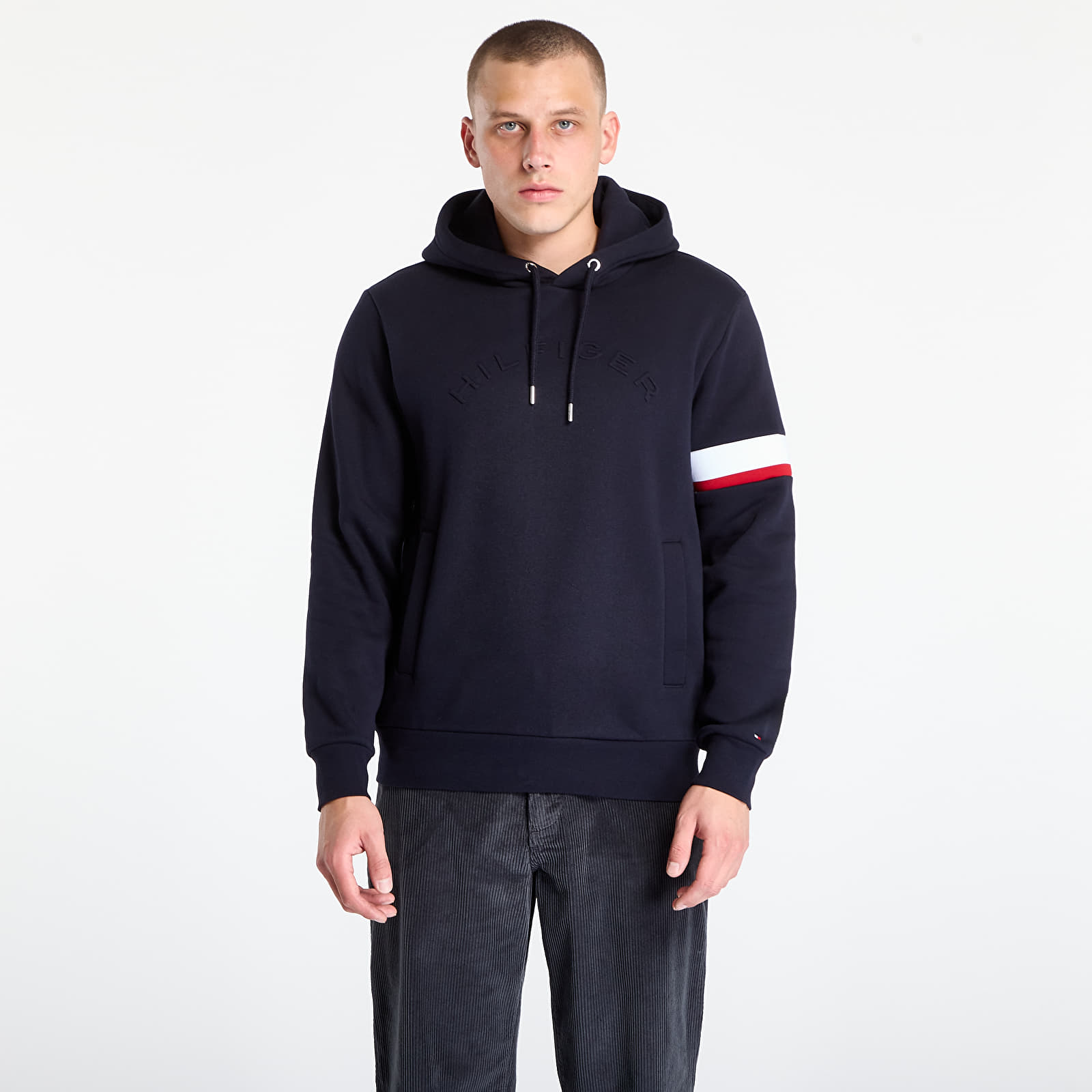 Meeste kapuutsiga dressid Tommy Hilfiger Rwb Insert Hoodie Desert Sky