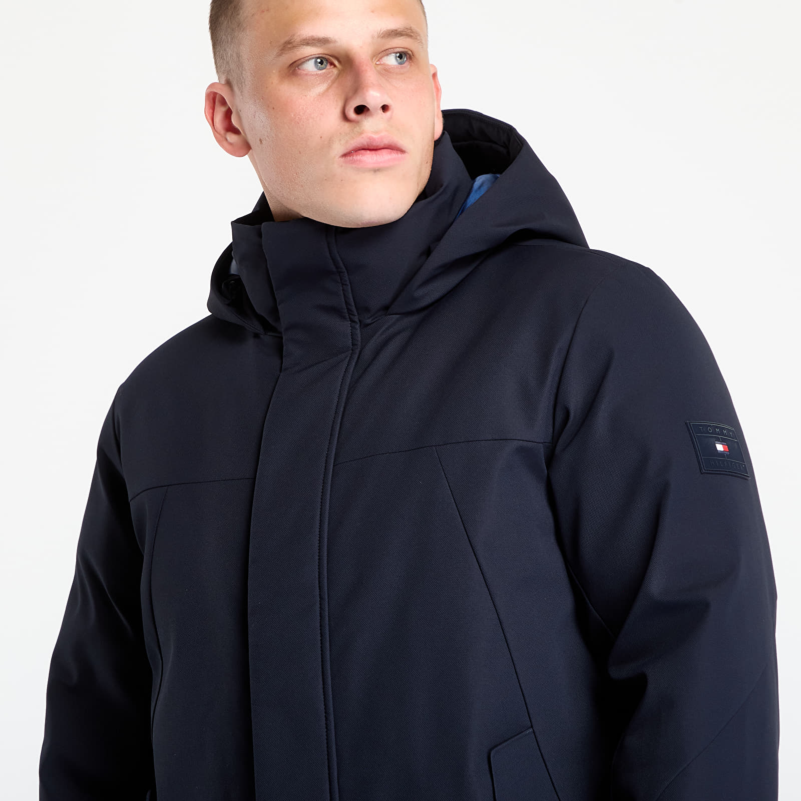 Jakker til mænd Tommy Hilfiger Tech Hooded Padded Parka Desert Sky