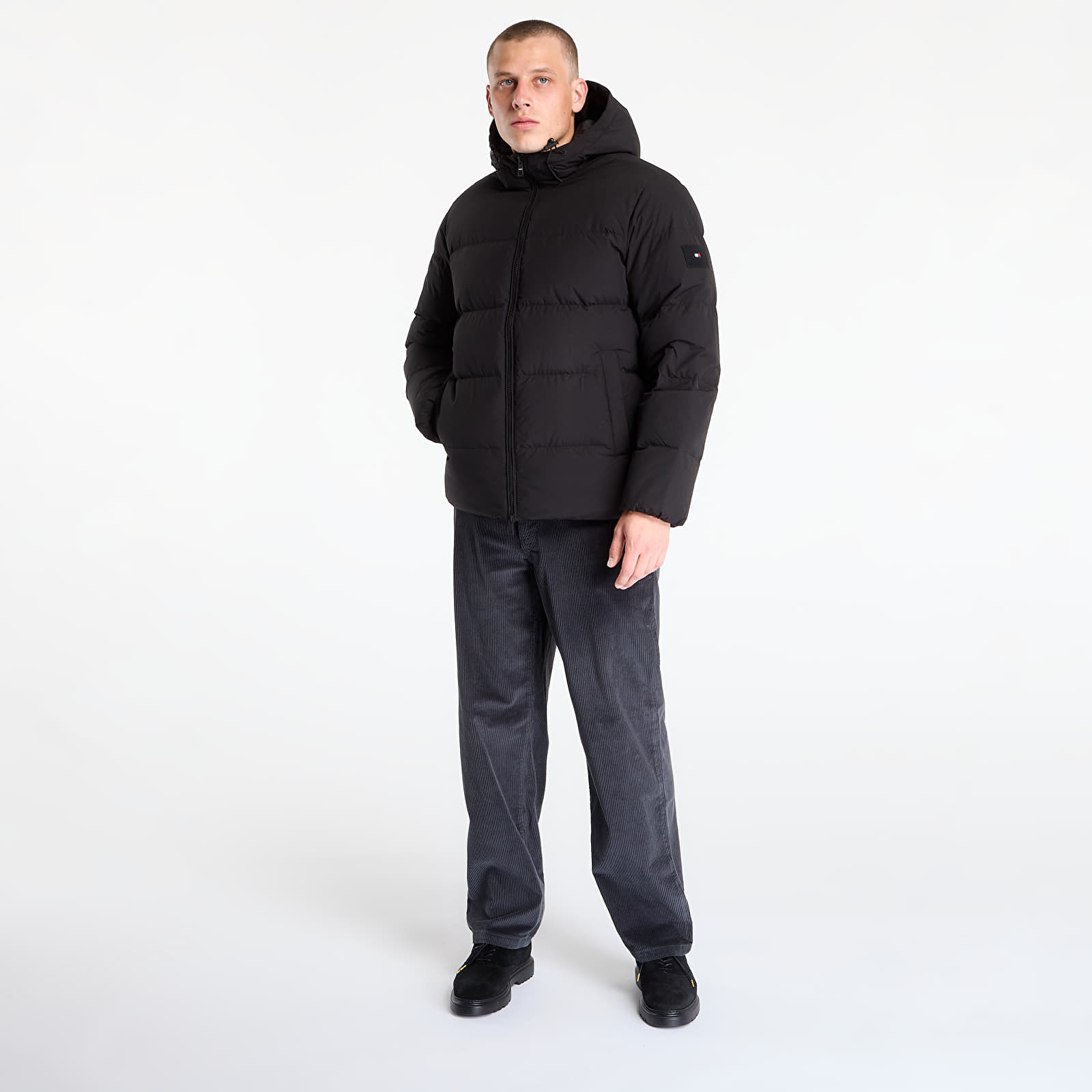 Meeste jakid Tommy Hilfiger Down Hooded Puffer Jacket Black