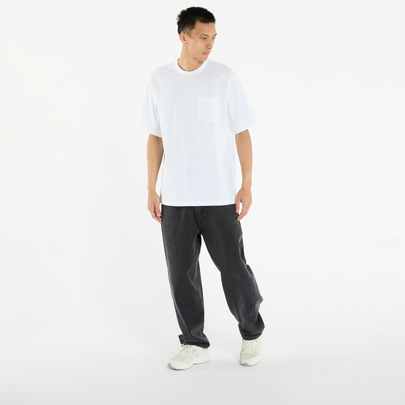 Pánske tričká The North Face M Dome Relaxed Ss Pocket Tee TNF White