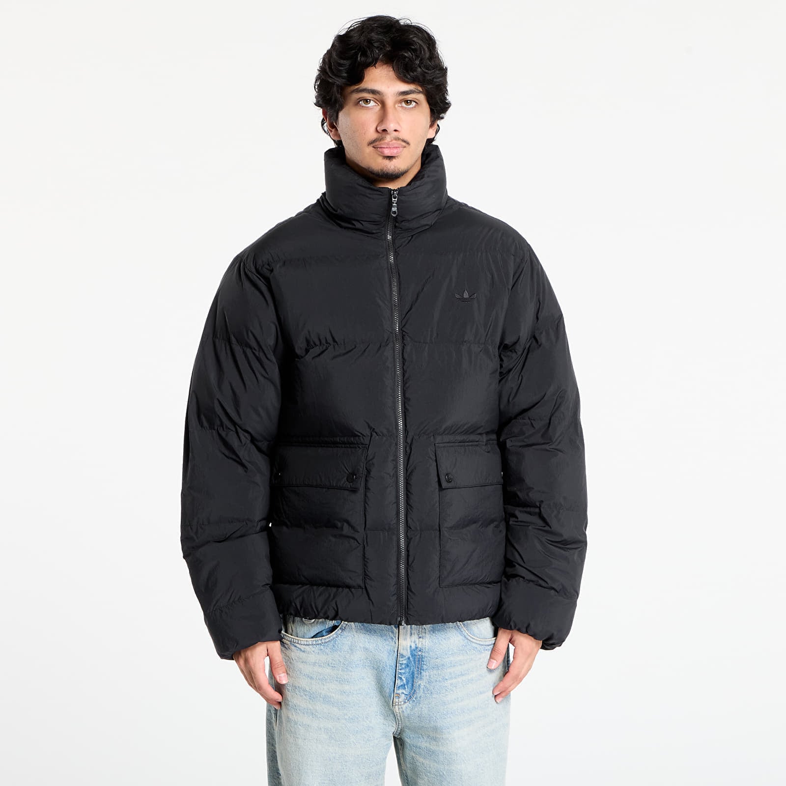 Jacheta adidas Tonal Hooded Puffer Jacket Black XL