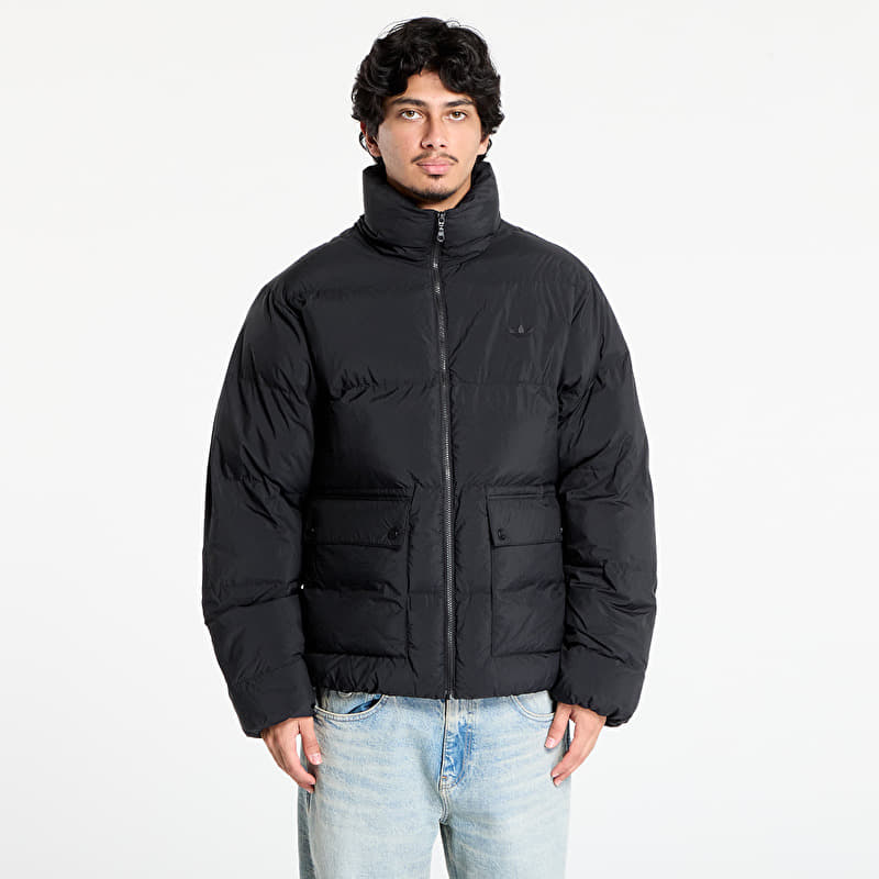adidas Tonal Hooded Puffer Jacket Black