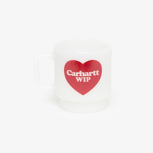 Carhartt WIP Heart Glass Mug White