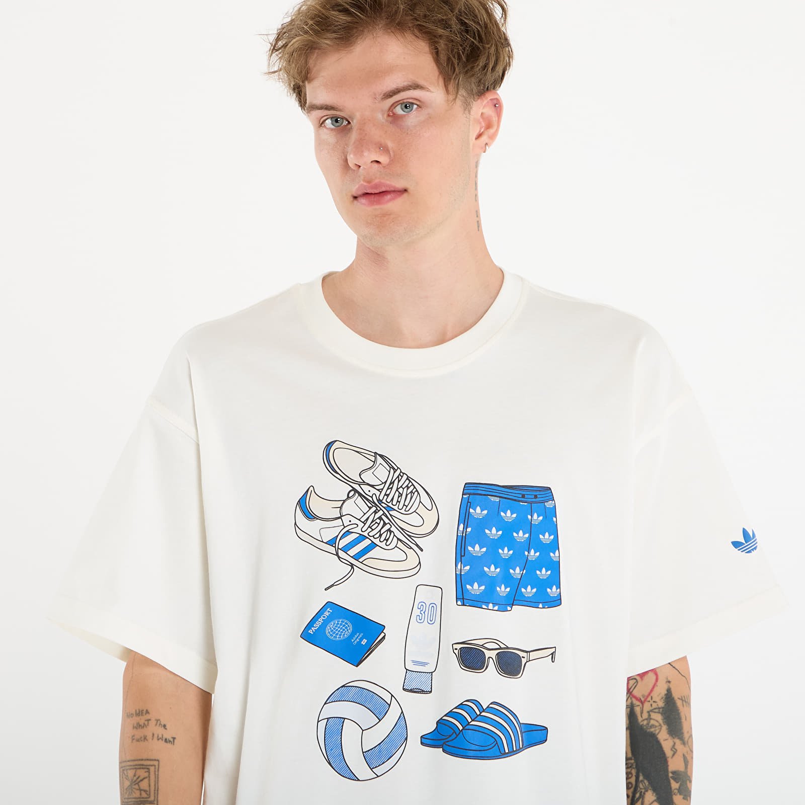 T-shirts adidas Stuff Tee Off White