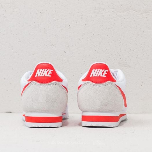 Nike classic cortez nylon white habanero red outlet