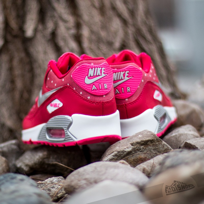 Women s shoes Nike Wmns Air Max 90 Print GS Dark Red Metallic