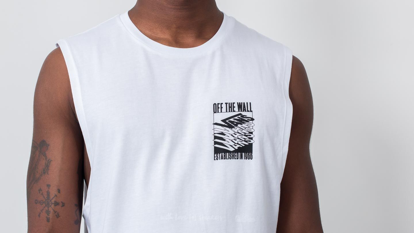 Canotta Vans Stacked Up Chopper Tank White
