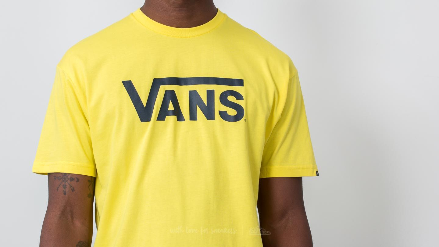 Pólók Vans Classic Tee Green Sheen-Dress Blues