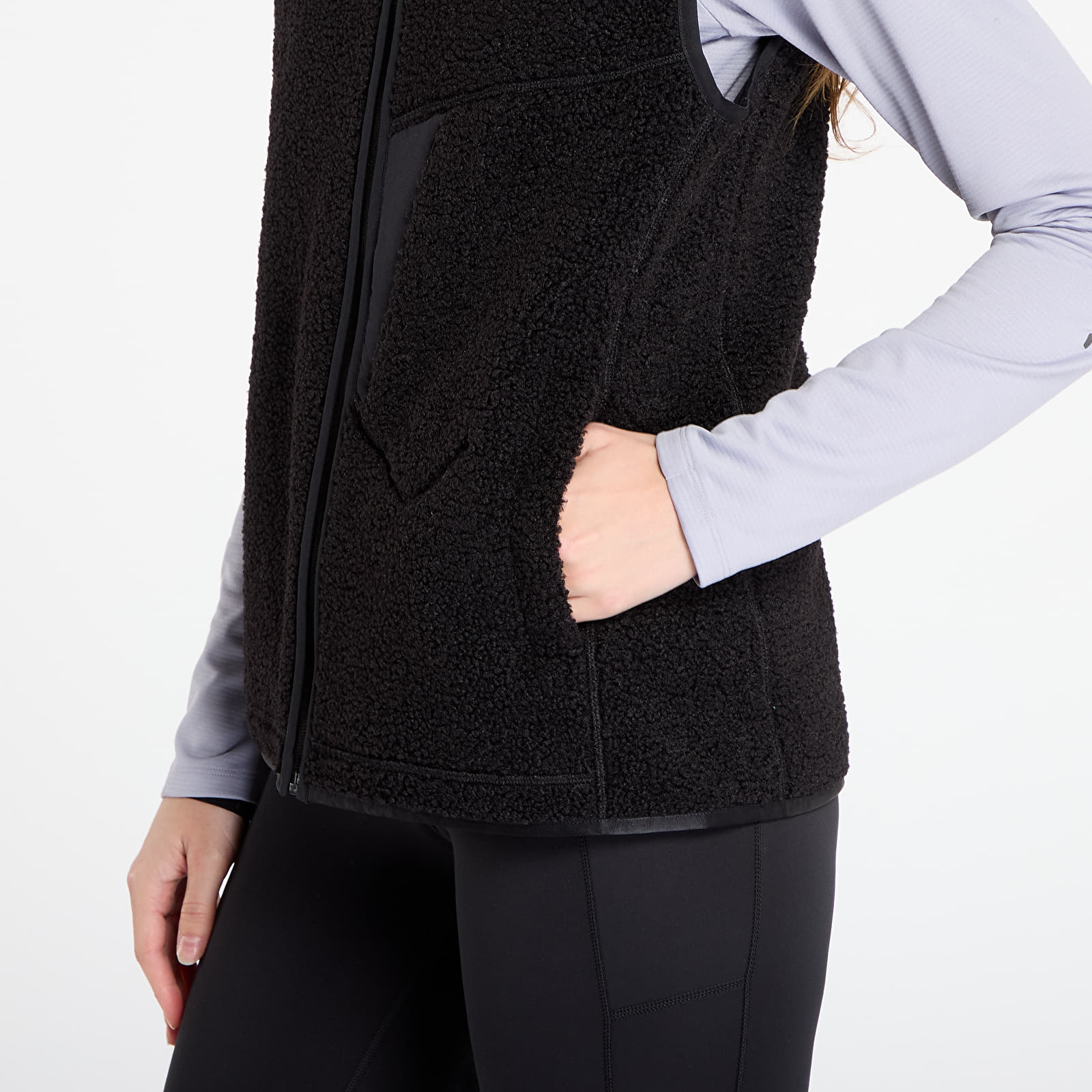 Brezrokavniki adidas Terrex Xploric High Pile Fleece Vest Black/ Black