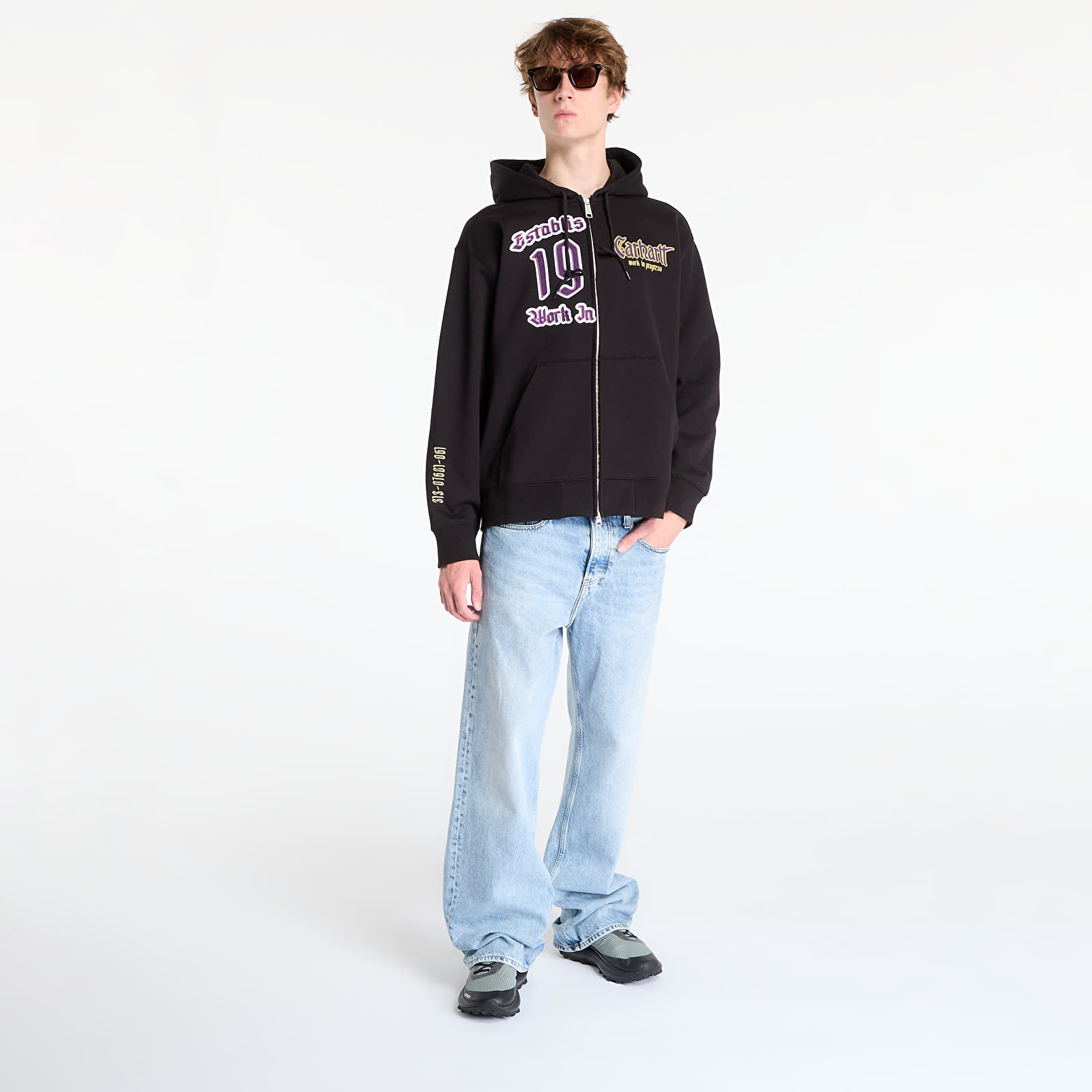 Hoodies and sweatshirts  Carhartt WIP Hooded Dual Sweat Jacket UNISEX Black