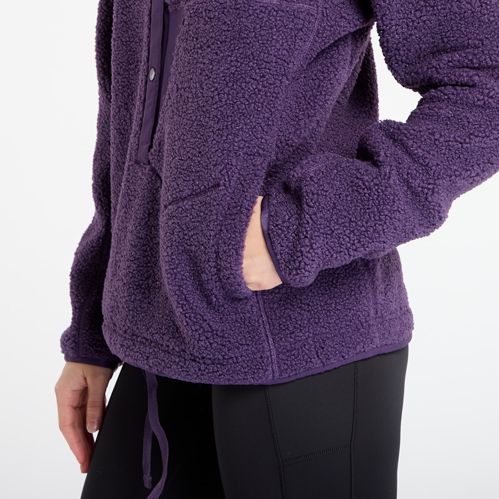 Puloverji   adidas Terrex Xploric High Pile Fleece Pullover Sweatshirt Aurora Plum/ Semi Flash Aqua