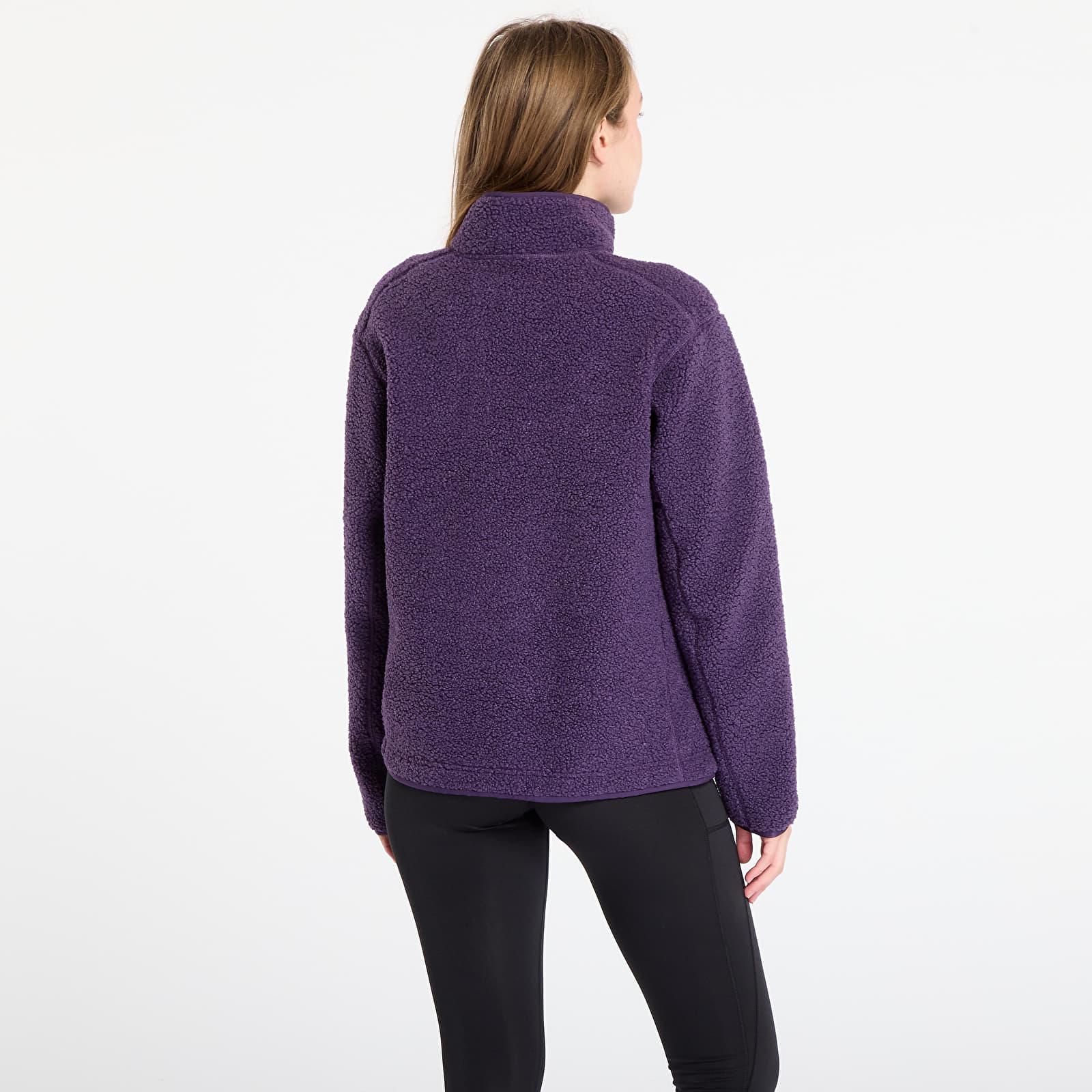 Puloverji   adidas Terrex Xploric High Pile Fleece Pullover Sweatshirt Aurora Plum/ Semi Flash Aqua