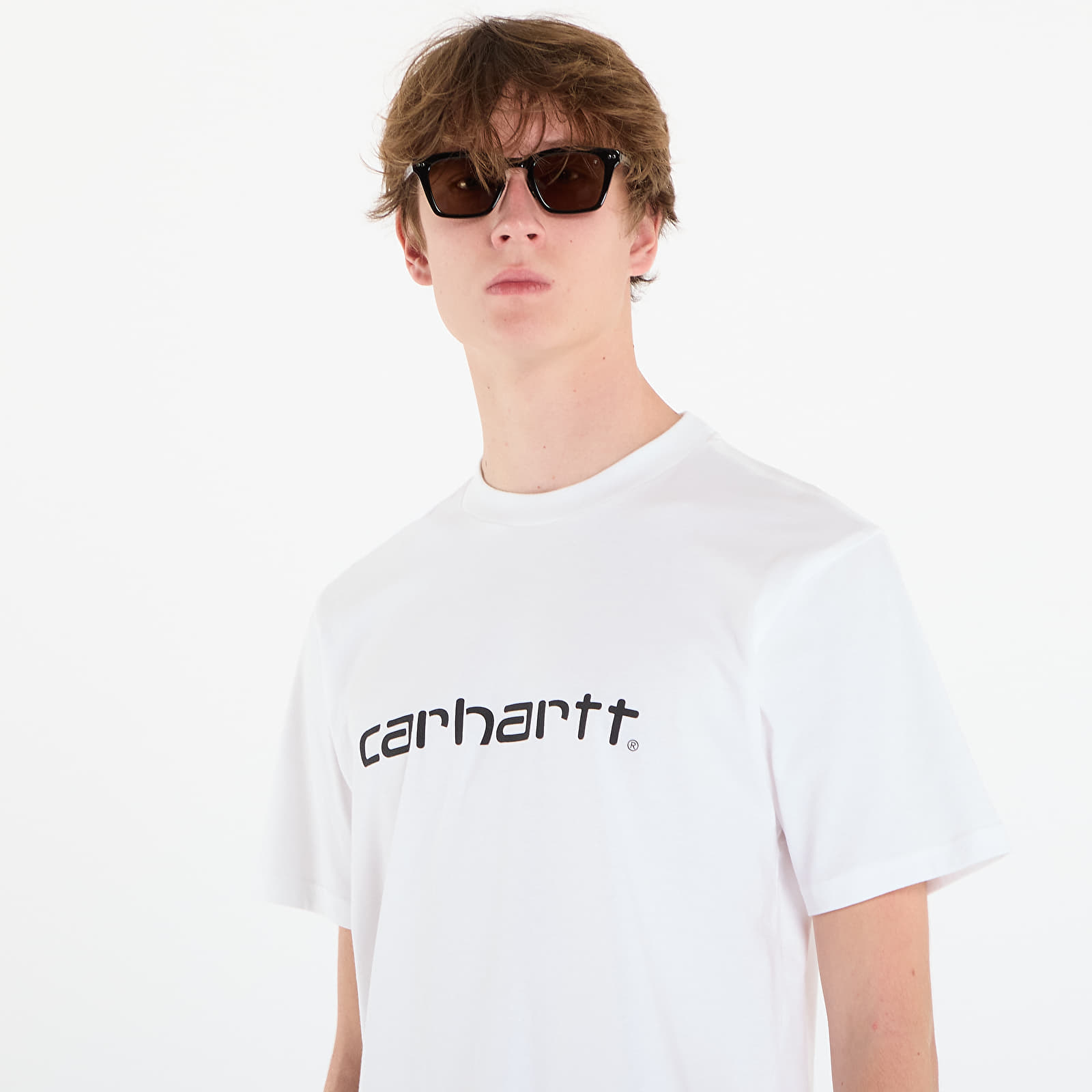 T-paidat Carhartt WIP S/S Script T-Shirt UNISEX White/ Black