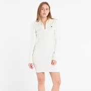 adidas Long Sleeve Collared Dress Off White