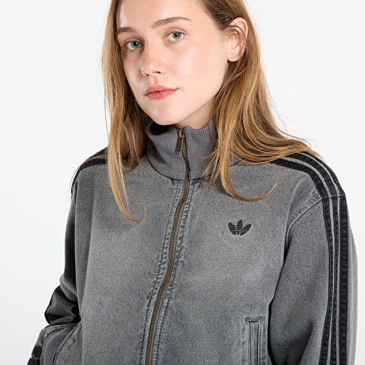 adidas Adicolor Denim Track Top Washed Grey Denim | Footshop