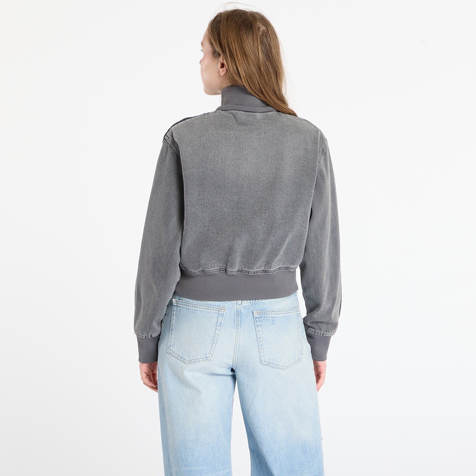 Ženske jakne adidas Adicolor Denim Track Top Washed Grey Denim