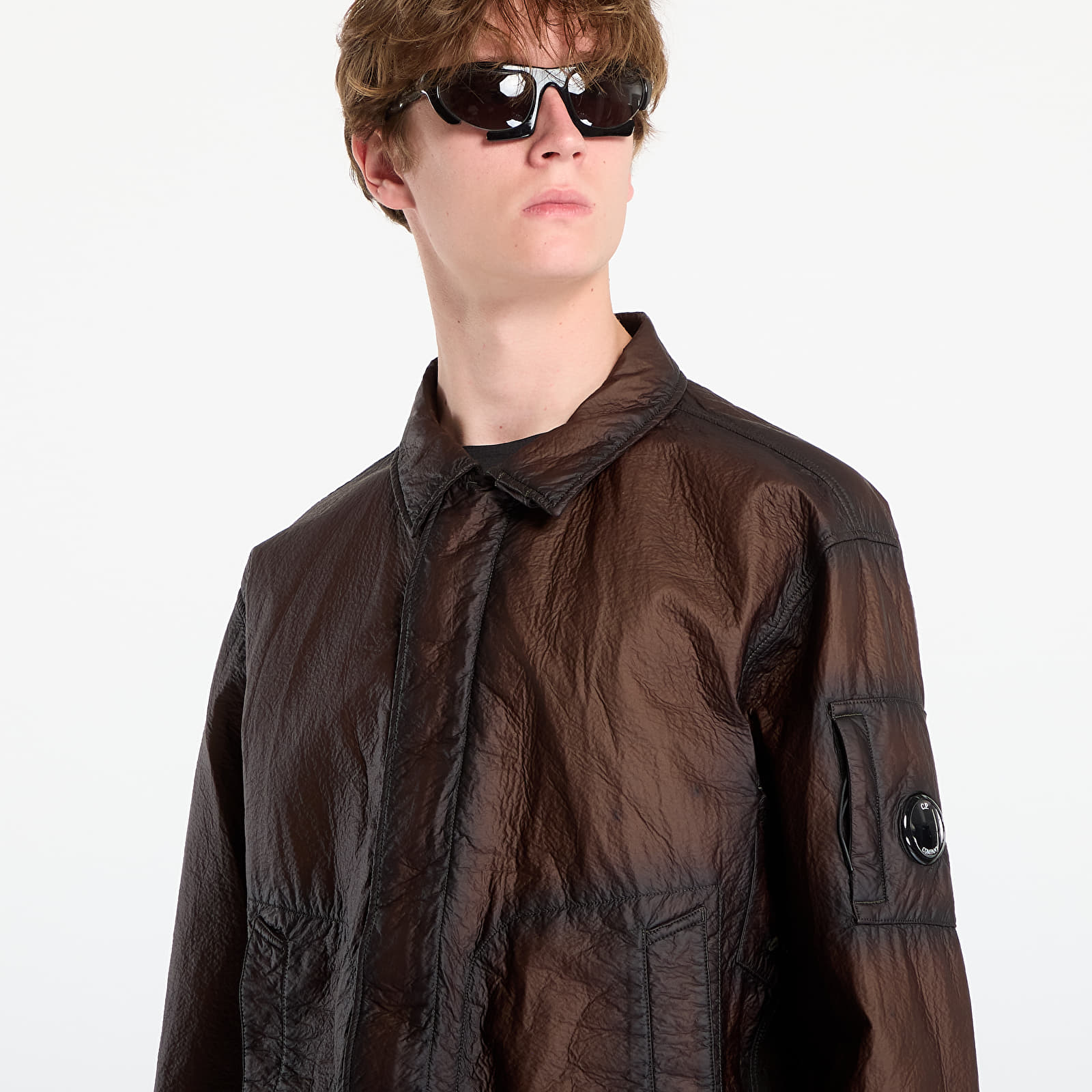 Men's jackets C.P. Company Feltro Bi-Film Short Jacket Ivy Green