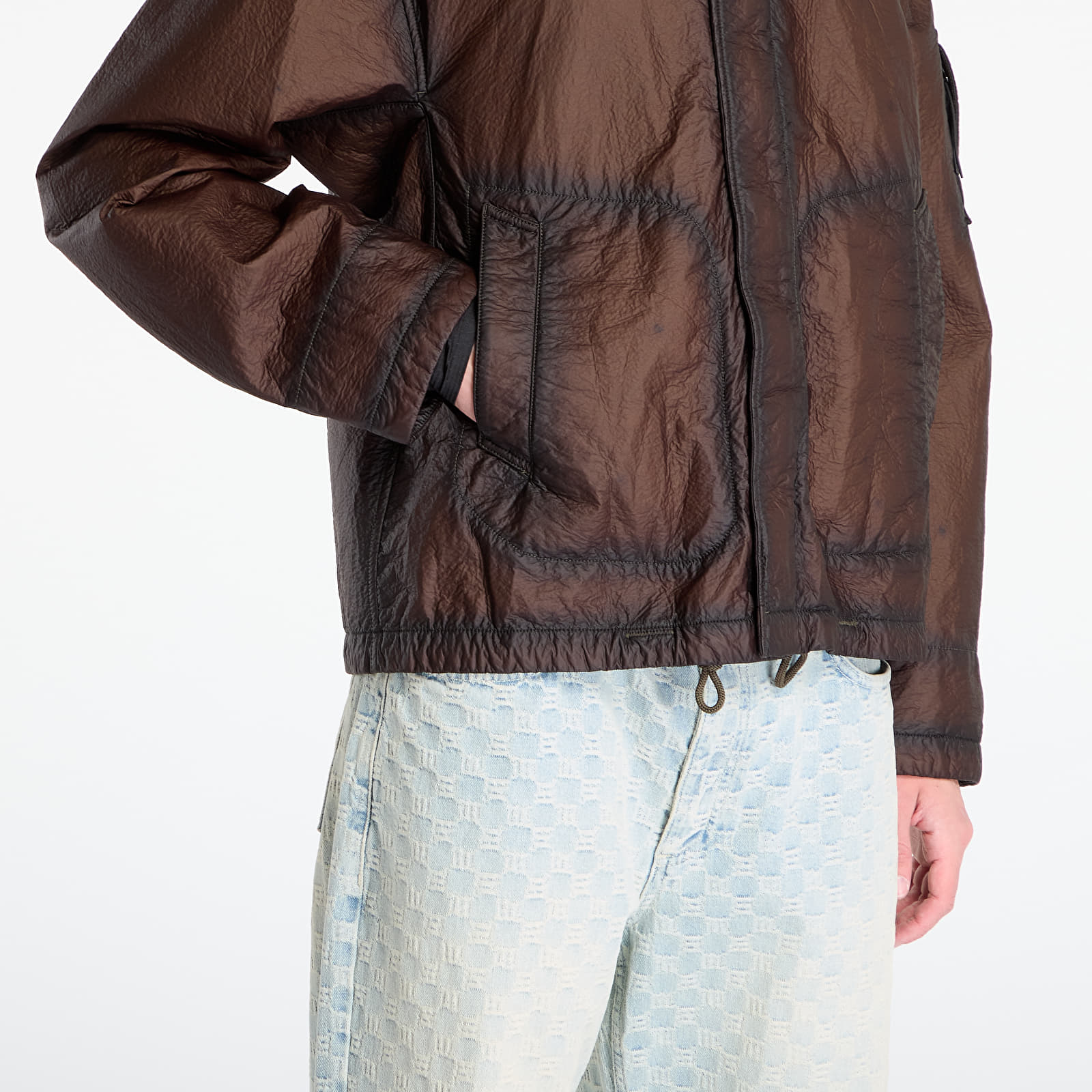Men's jackets C.P. Company Feltro Bi-Film Short Jacket Ivy Green