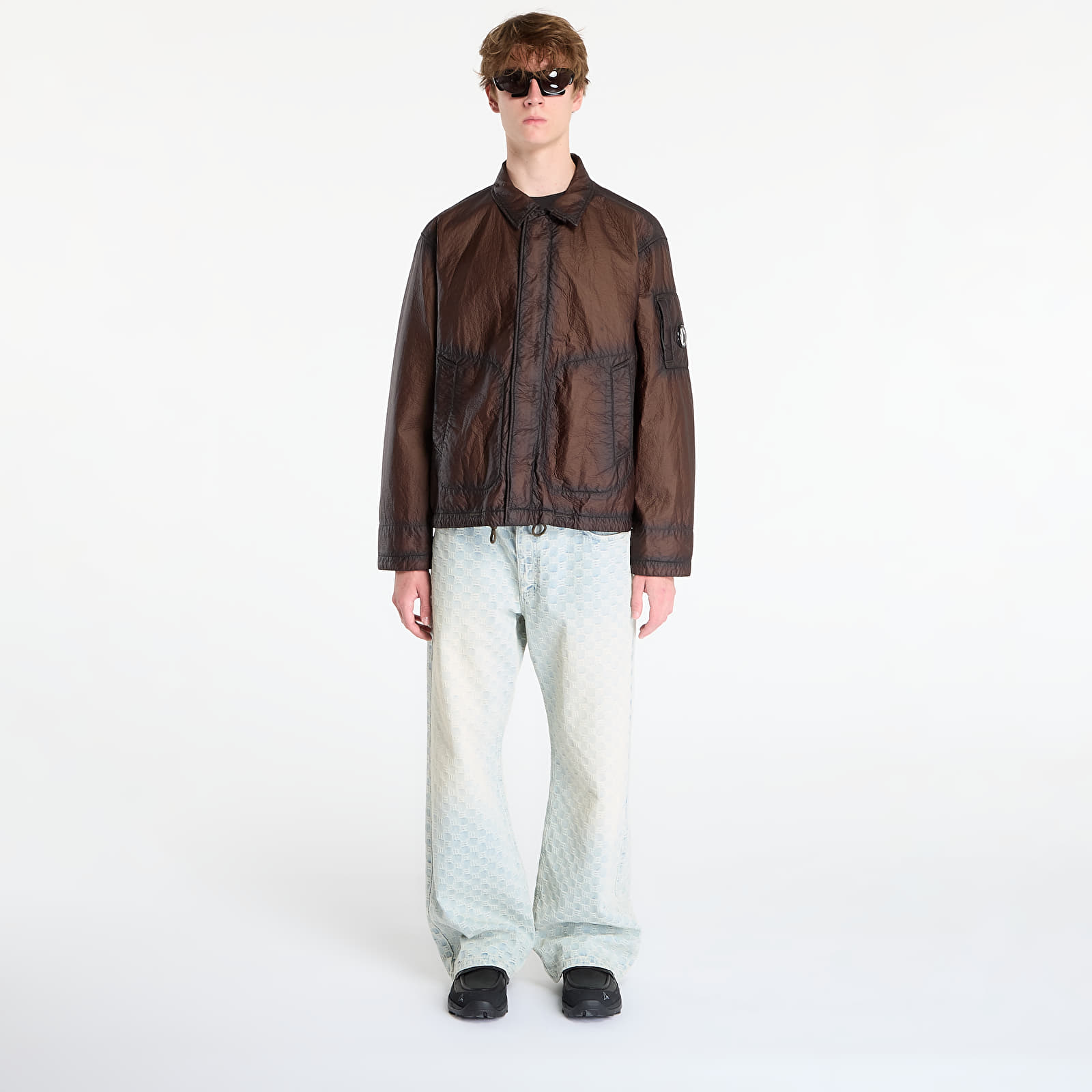 Men's jackets C.P. Company Feltro Bi-Film Short Jacket Ivy Green