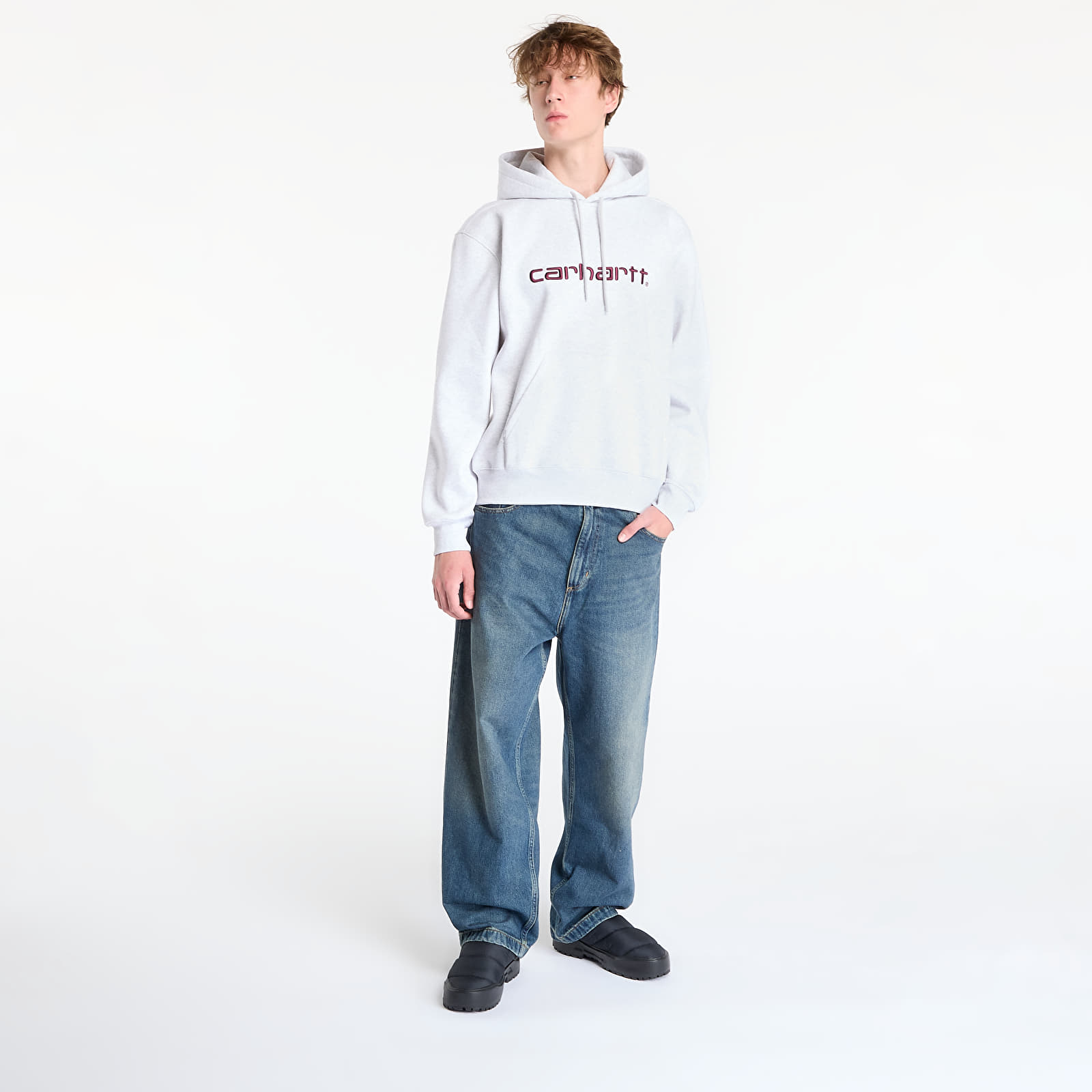 Hoodies and sweatshirts  Carhartt WIP Hooded Carhartt Sweat UNISEX Ash Heather/ Rondo