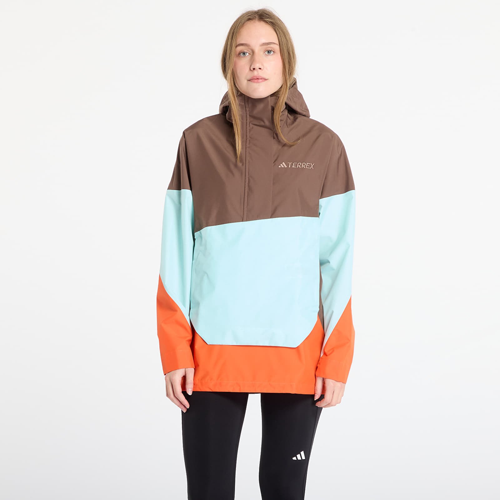 Jachetă adidas Terrex Xploric 2.5L Climaproof Anorak Earth Strata L